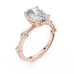 Gold Ring DDLR-056, Rose Gold, view 2