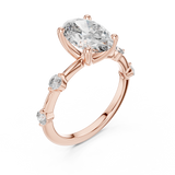 Gold Ring DDLR-056, Rose Gold, view 2