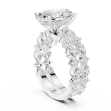 Gold Ring DDLR-301, White Gold, view 1