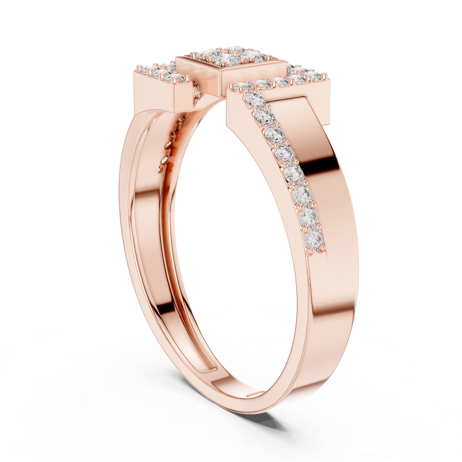 Gold Ring LR-01 (48), Rose Gold