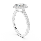 Gold Ring DDLR-918, White Gold, view 1