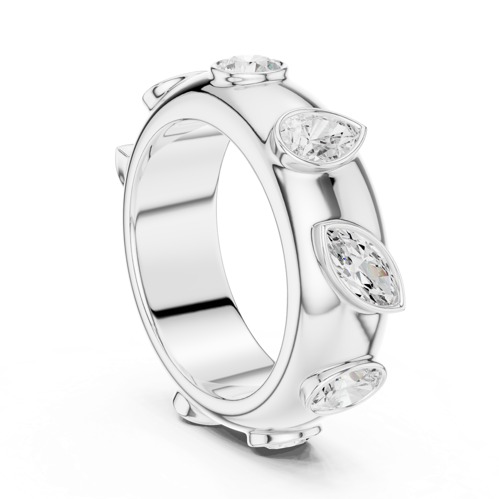 Gold Ring SBWR(52), White Gold