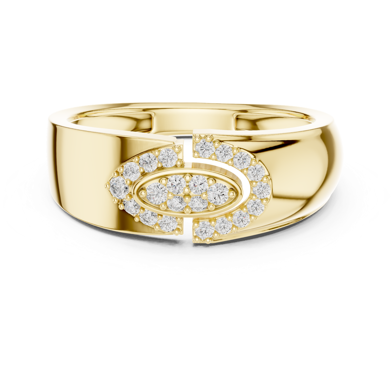 Gold Ring LR-01 (34), Yellow Gold, view 4