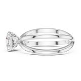 Gold Ring LR-0021, White Gold, view 3