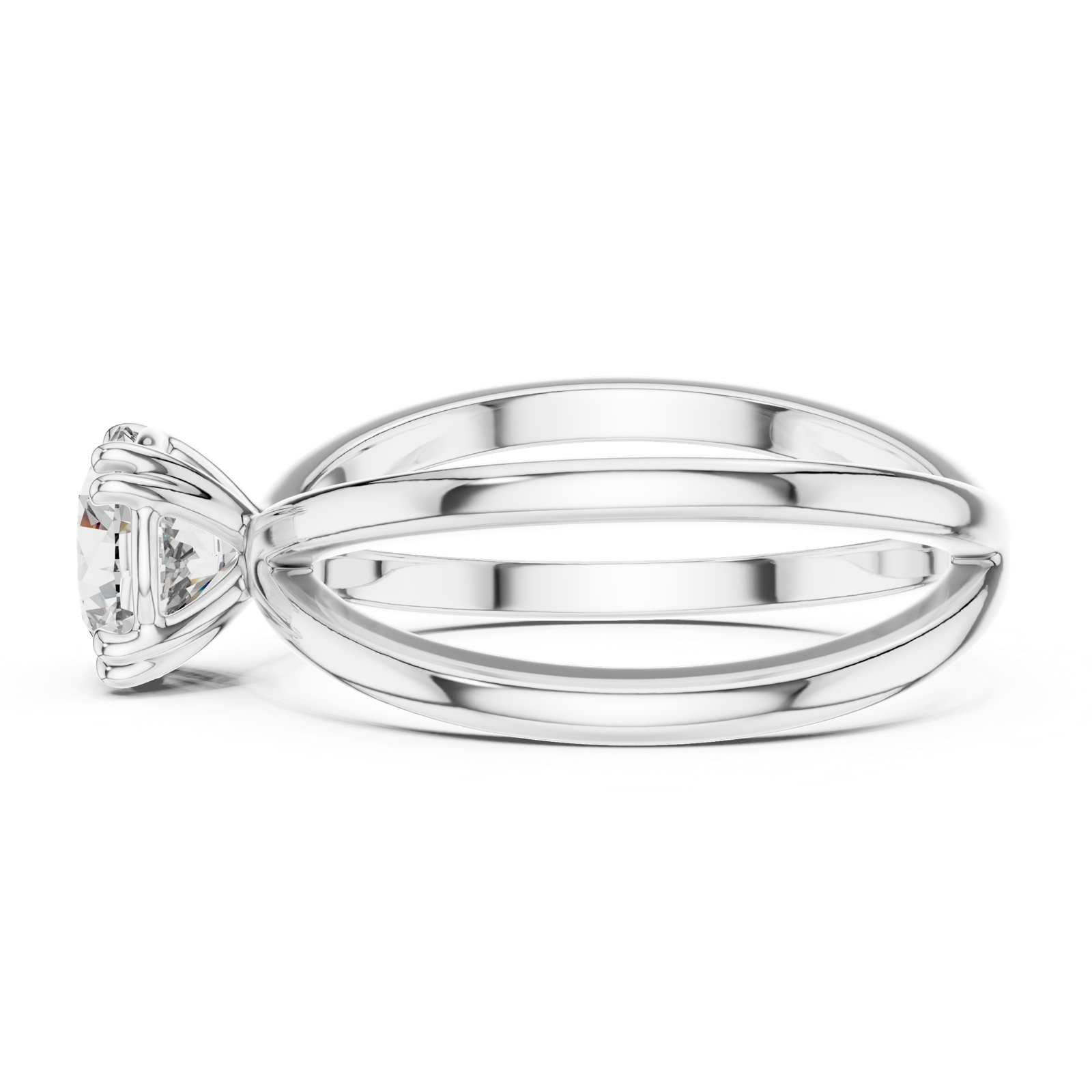Gold Ring LR-0021, White Gold, view 3