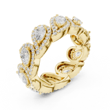 Gold Ring DDLR-306, Yellow Gold, view 2