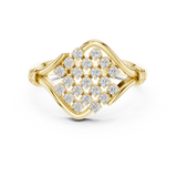 Gold Ring DDLR-760, Yellow Gold, view 4