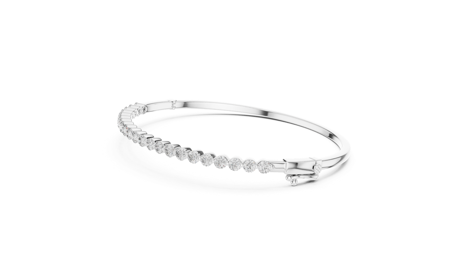 Gold Bracelet 64-CAD, White Gold, view 1
