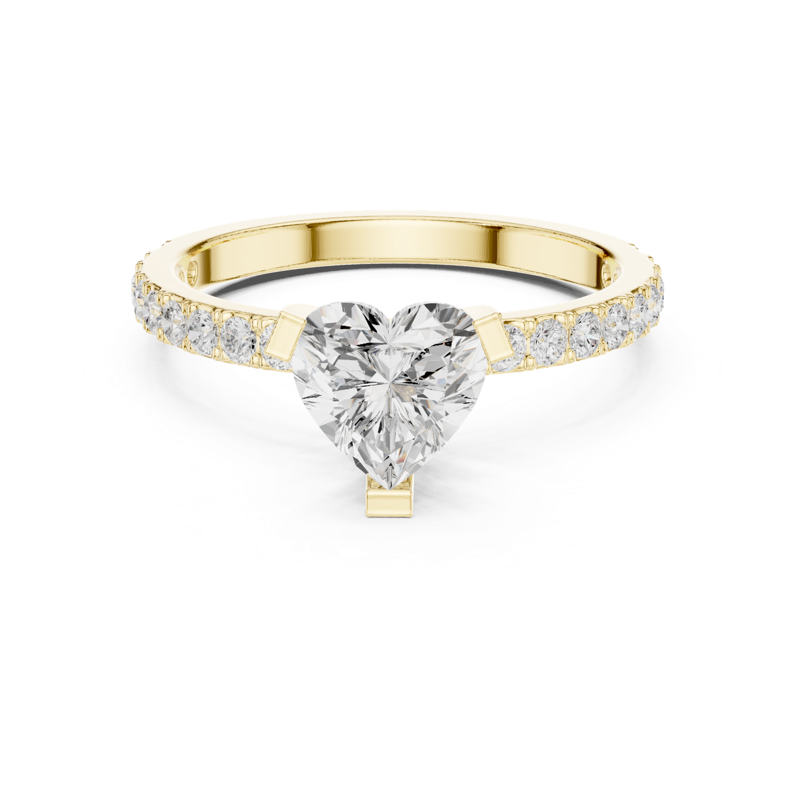 Gold Ring DDLR-433, Yellow Gold, view 4