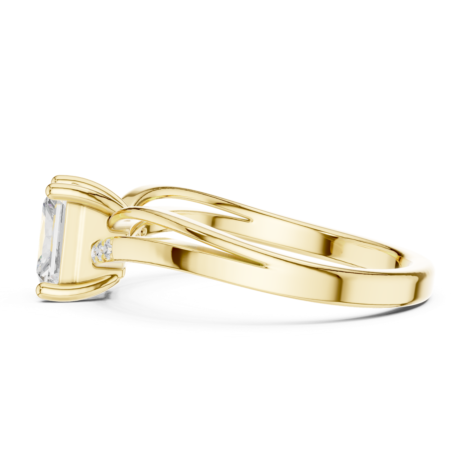 Gold Ring DDLR-495, Yellow Gold, view 3