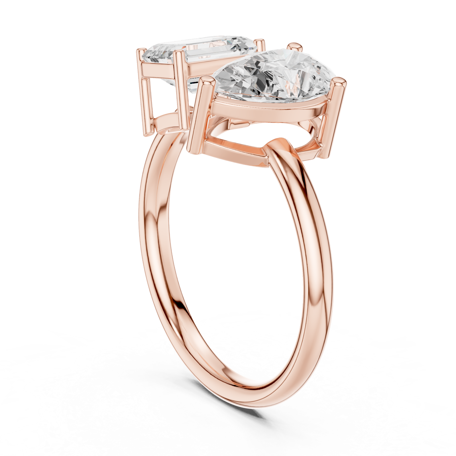 Gold Ring DDLR-1057, Rose Gold, view 1