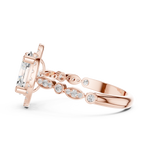 Gold Ring DDLR-340, Rose Gold, view 3