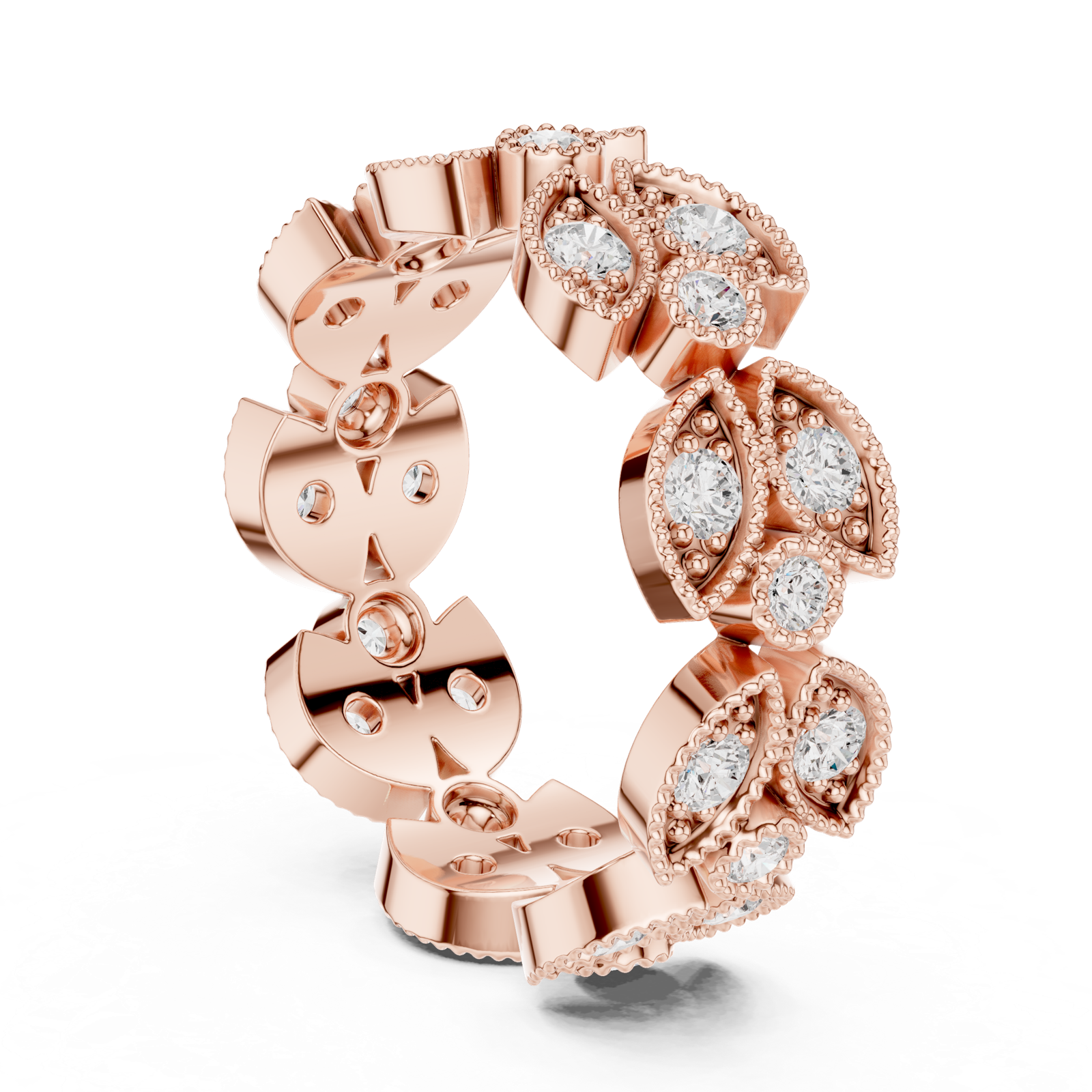 Gold Ring DDLR-368, Rose Gold