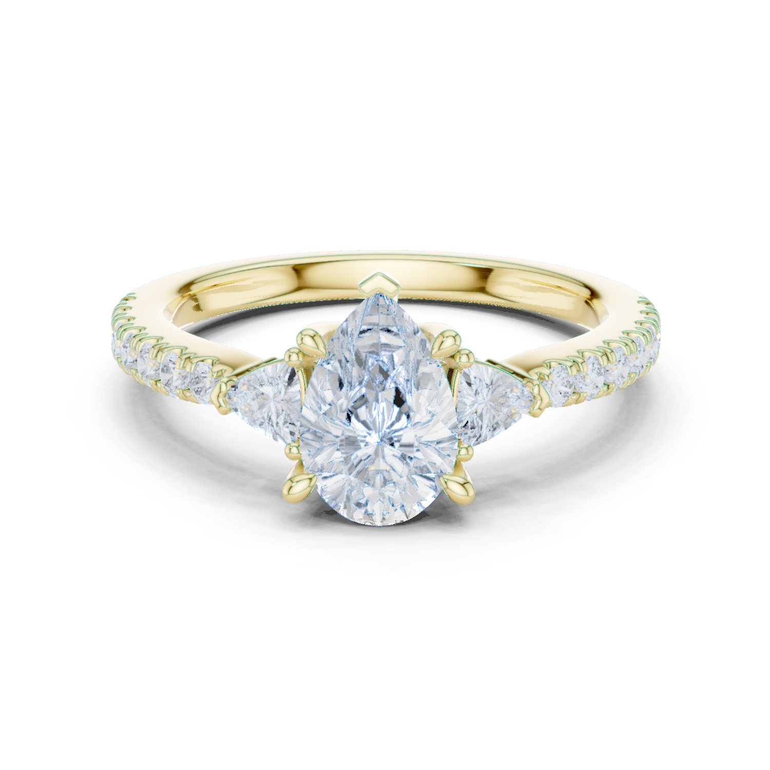 Gold Ring DDLR-860, Yellow Gold