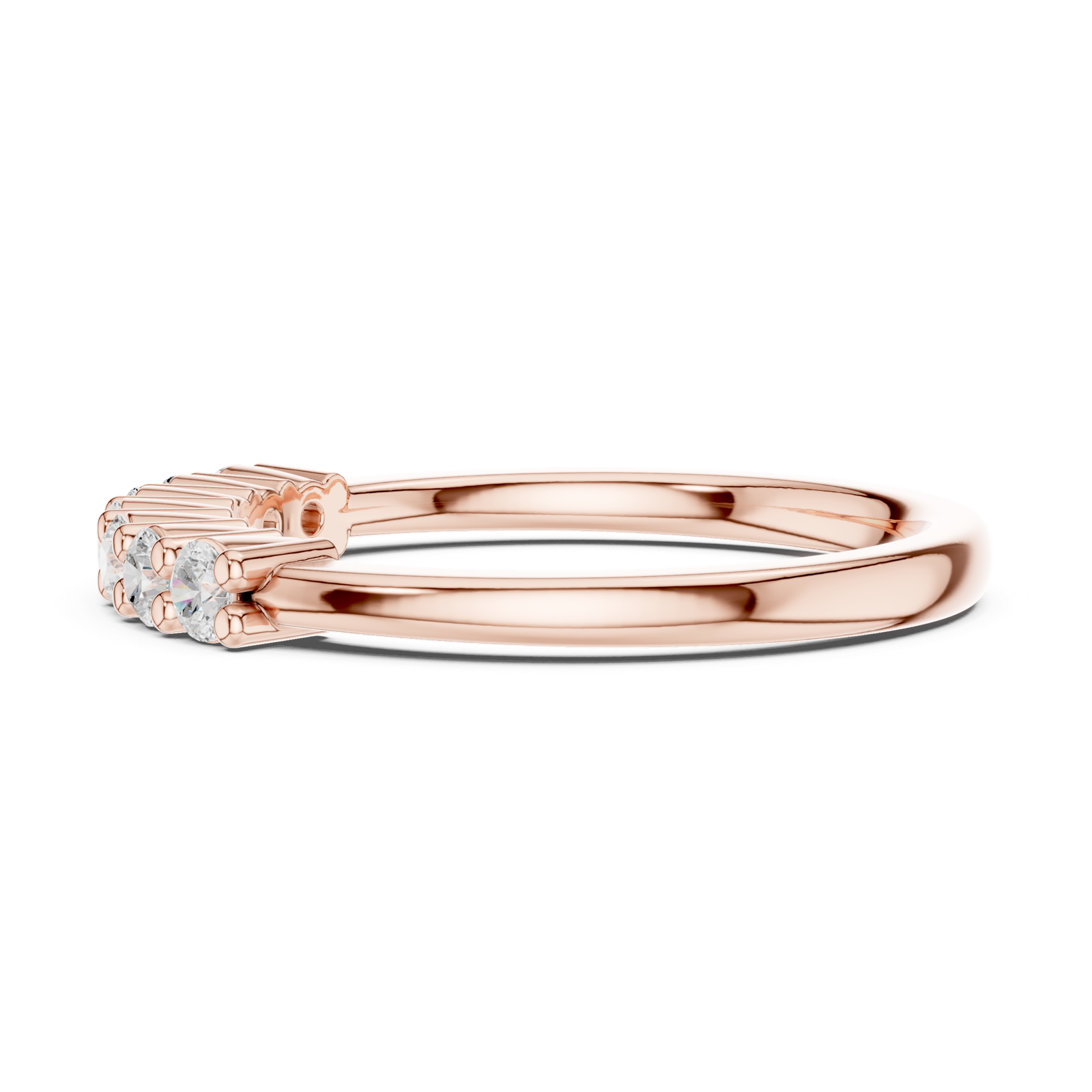 Gold Ring DDLR-618, Rose Gold, view 3