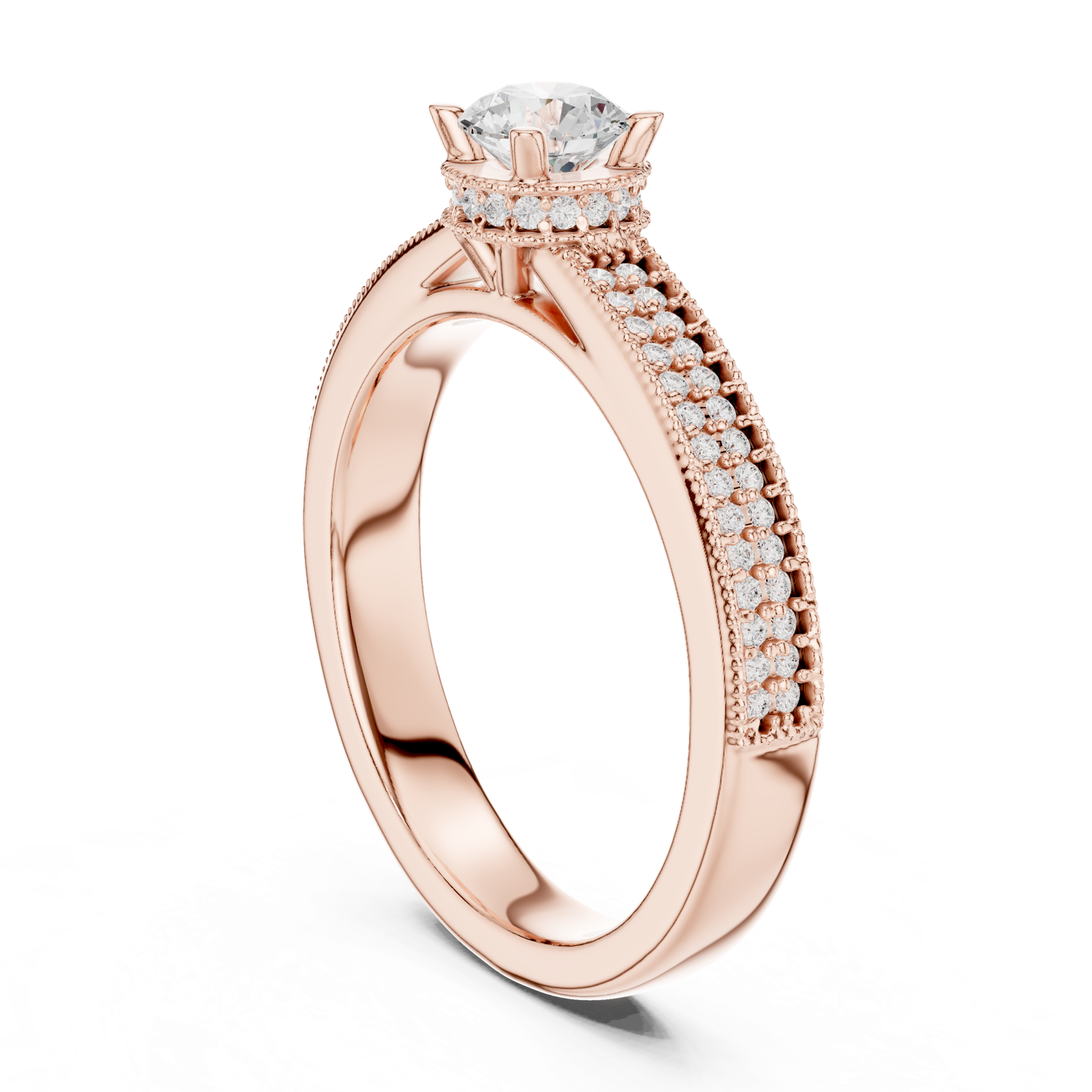 Gold Ring LR-0321, Rose Gold