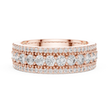 Gold Ring DDLR-224, Rose Gold, view 3