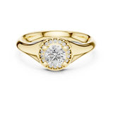 Gold Ring LR-0214, Yellow Gold, view 4