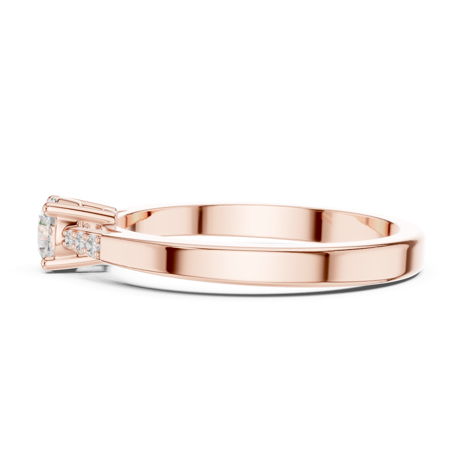Gold Ring DDLR-838, Rose Gold, view 3