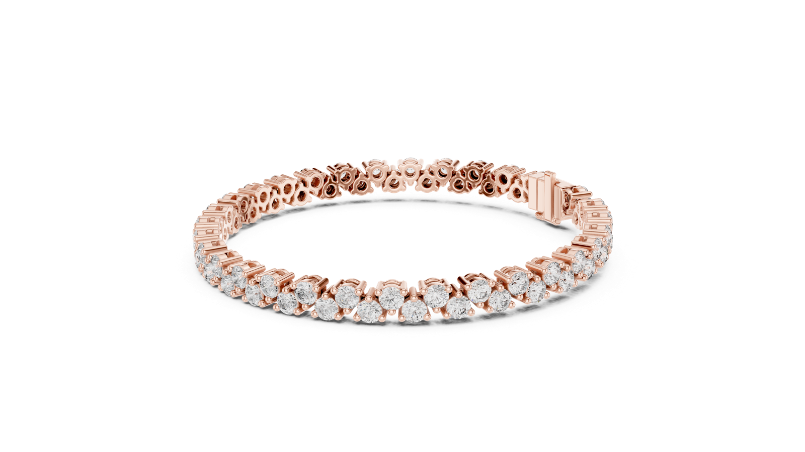 Gold Bracelet GLBR-0021, Rose Gold, view 1