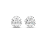 Gold Earrings 9-10040E, White Gold
