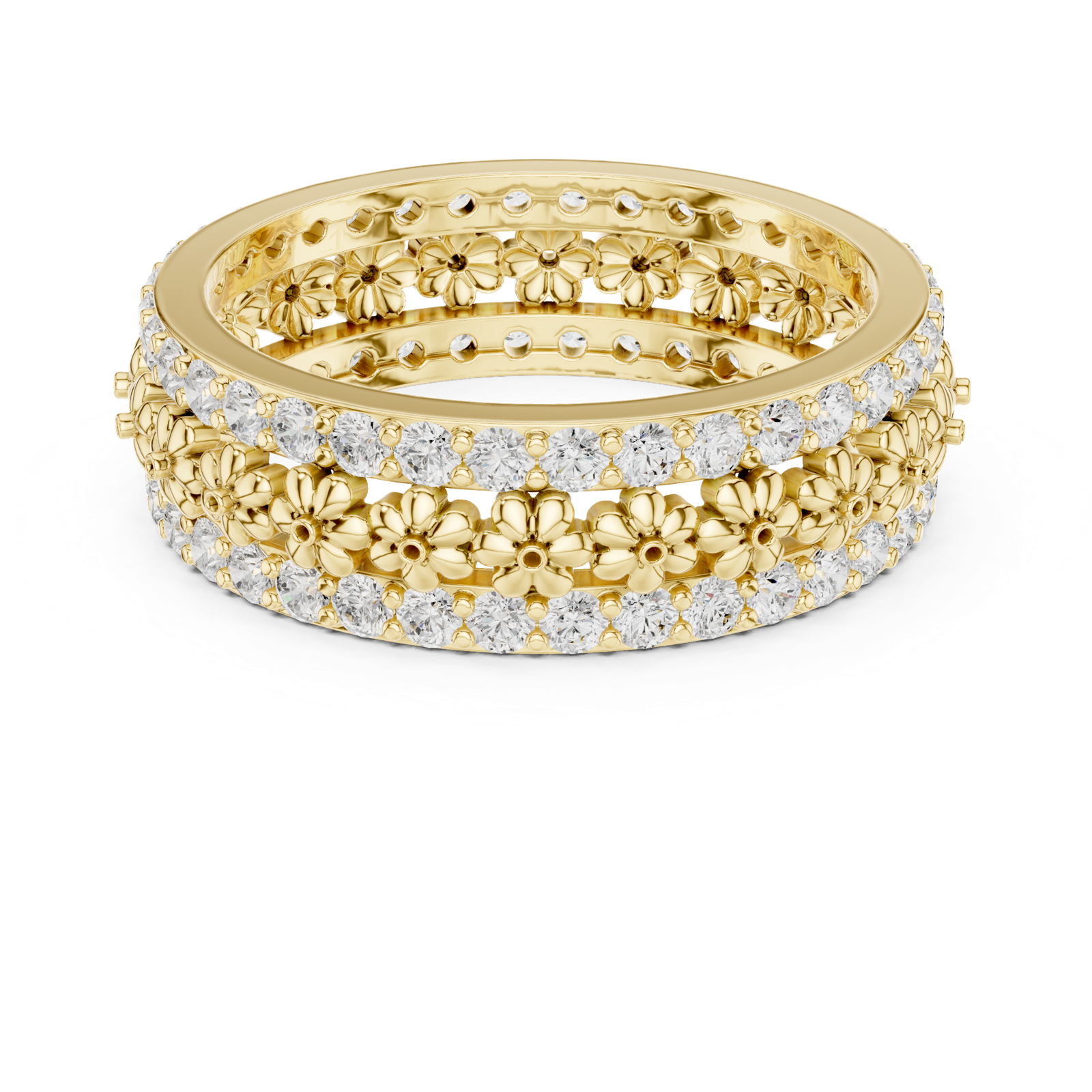 Gold Ring R40, Yellow Gold, view 4