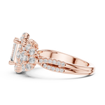 Gold Ring DDLR-279, Rose Gold, view 3
