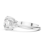 Gold Jewelry L35-67, Round center stone, White Gold, view 3