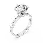 Gold Ring LR-0171, White Gold, view 2