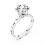 Gold Ring LR-0171, White Gold, view 2