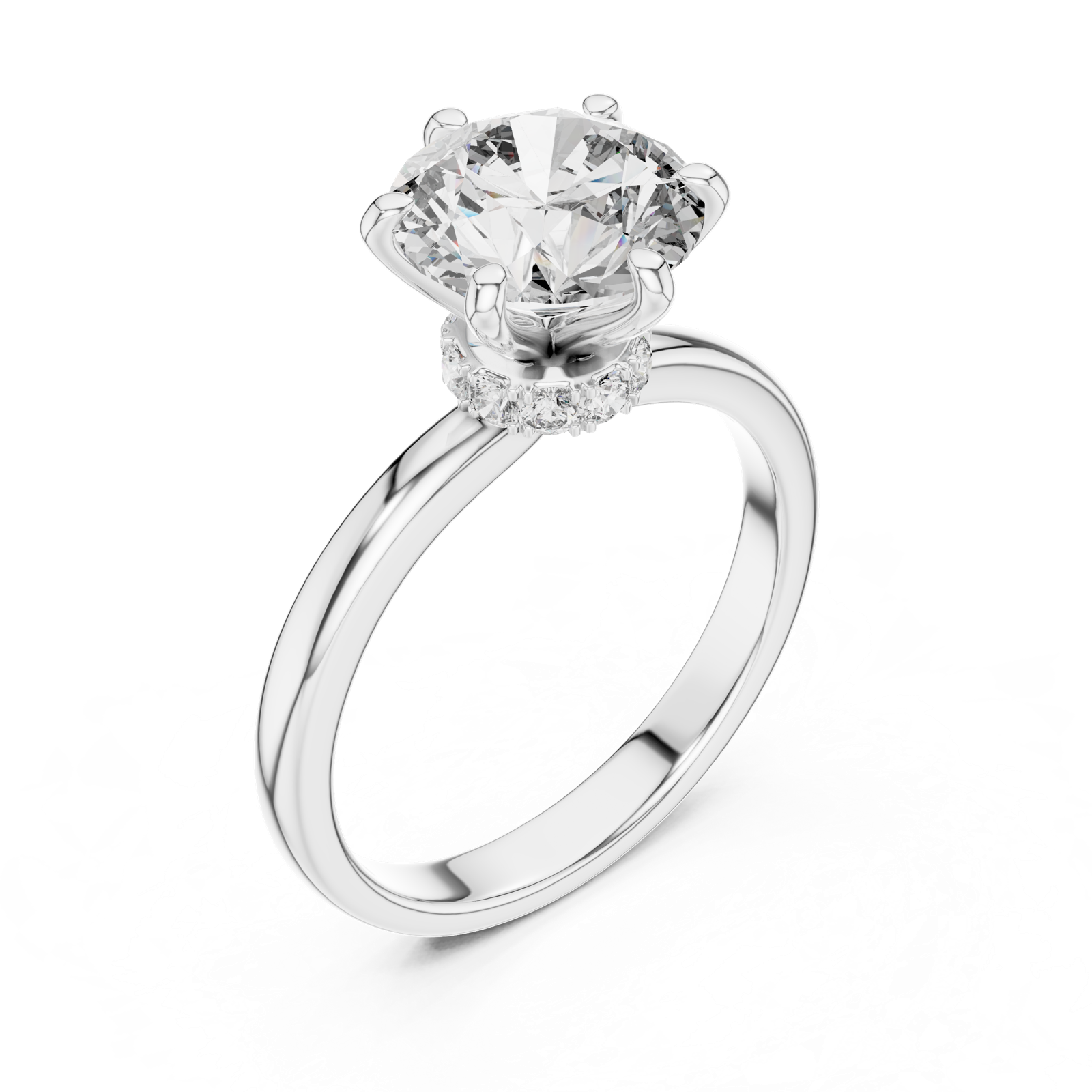 Gold Ring LR-0171, White Gold, view 2