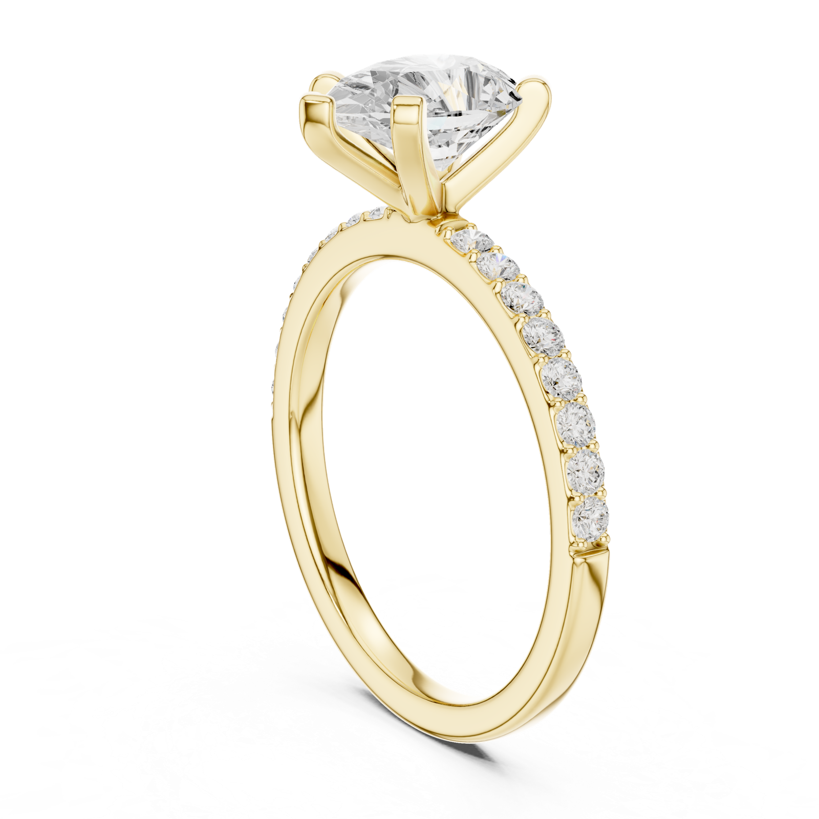 Gold Ring DDLR-889, Yellow Gold, view 1