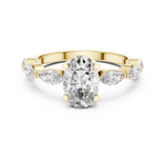 Gold Ring DDLR-180, Yellow Gold, view 4