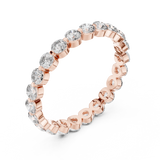 Gold Ring DDLR-214, Rose Gold, view 2