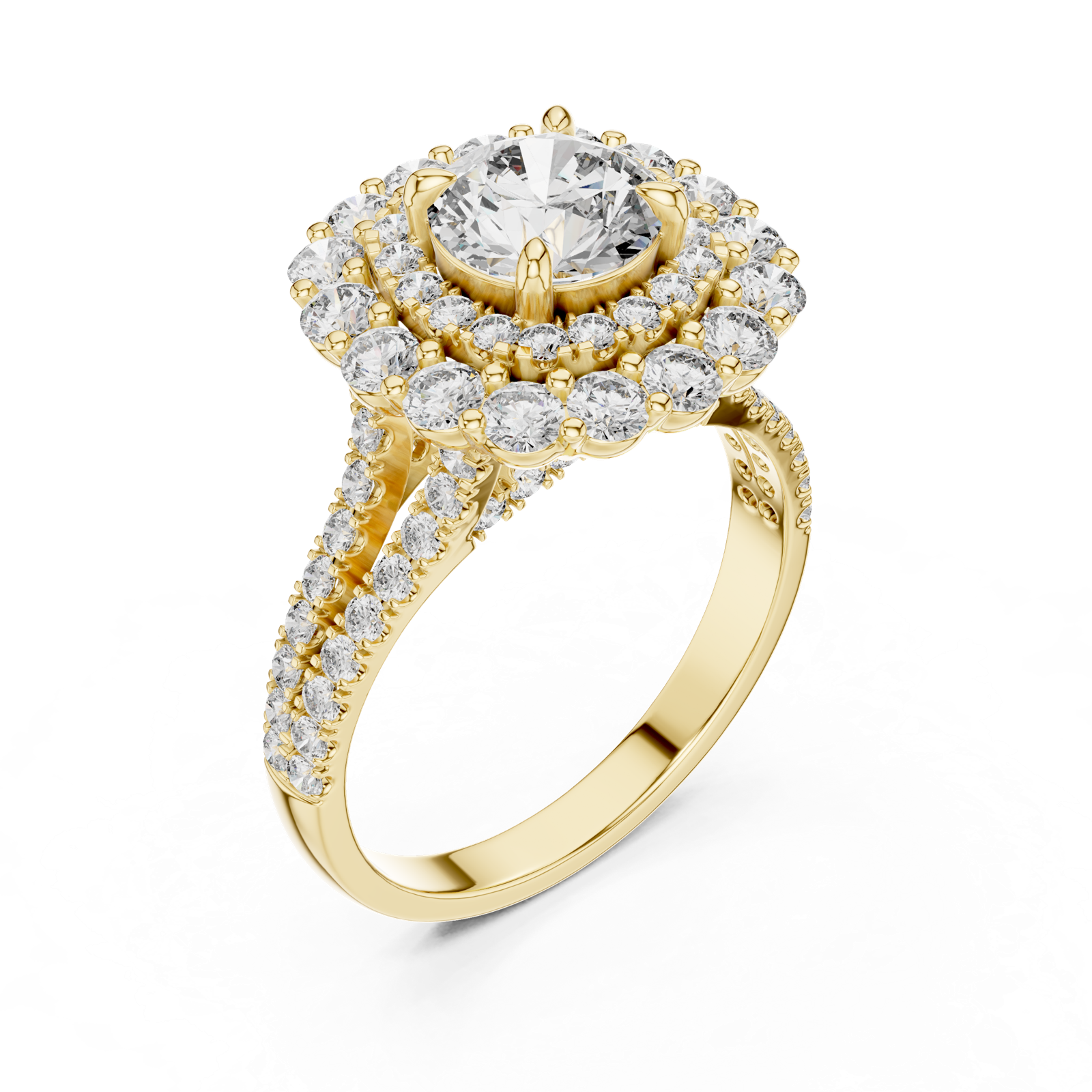 Gold Ring DDLR-011, Yellow Gold, view 2