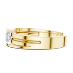 Gold Ring HLR-05 3MM, Yellow Gold, view 3