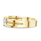Gold Ring HLR-05 3MM, Yellow Gold, view 3