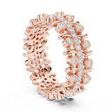 Gold Ring R43, Rose Gold, view 1