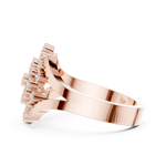 Gold Ring DDLR-461, Rose Gold, view 3