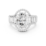 Gold Ring DDLR-343, White Gold, view 4