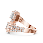 Gold Ring DDLR-014, Rose Gold, view 3