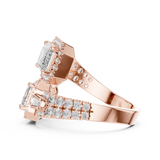Gold Ring DDLR-014, Rose Gold, view 3