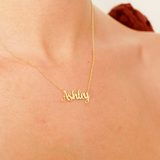 Purnebu Custom Letter Necklace - 14K or 18K Personalized Cremation Urn Ashes Locket in Letter Design