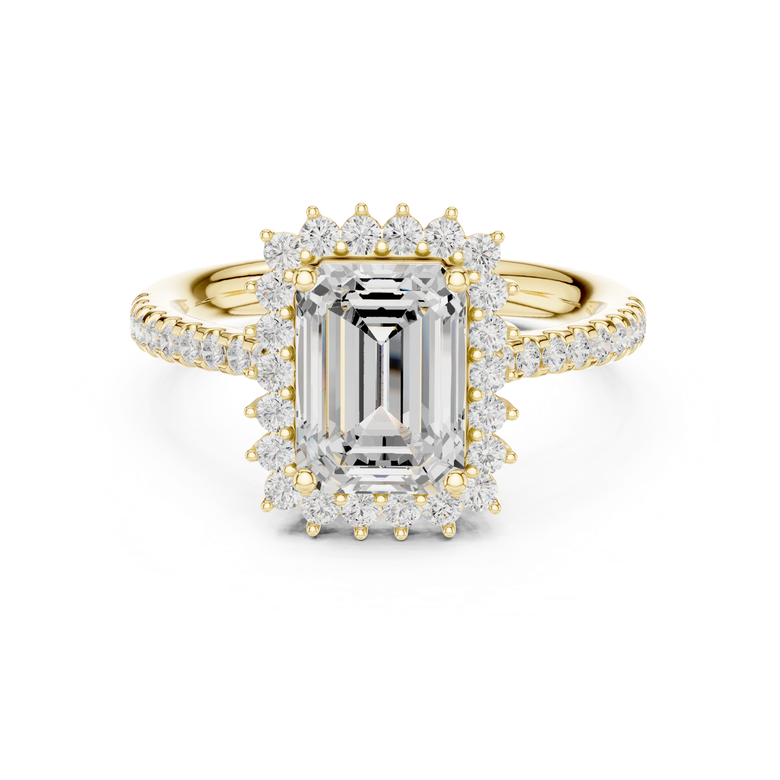 Gold Ring DDLR-731, Yellow Gold, view 4