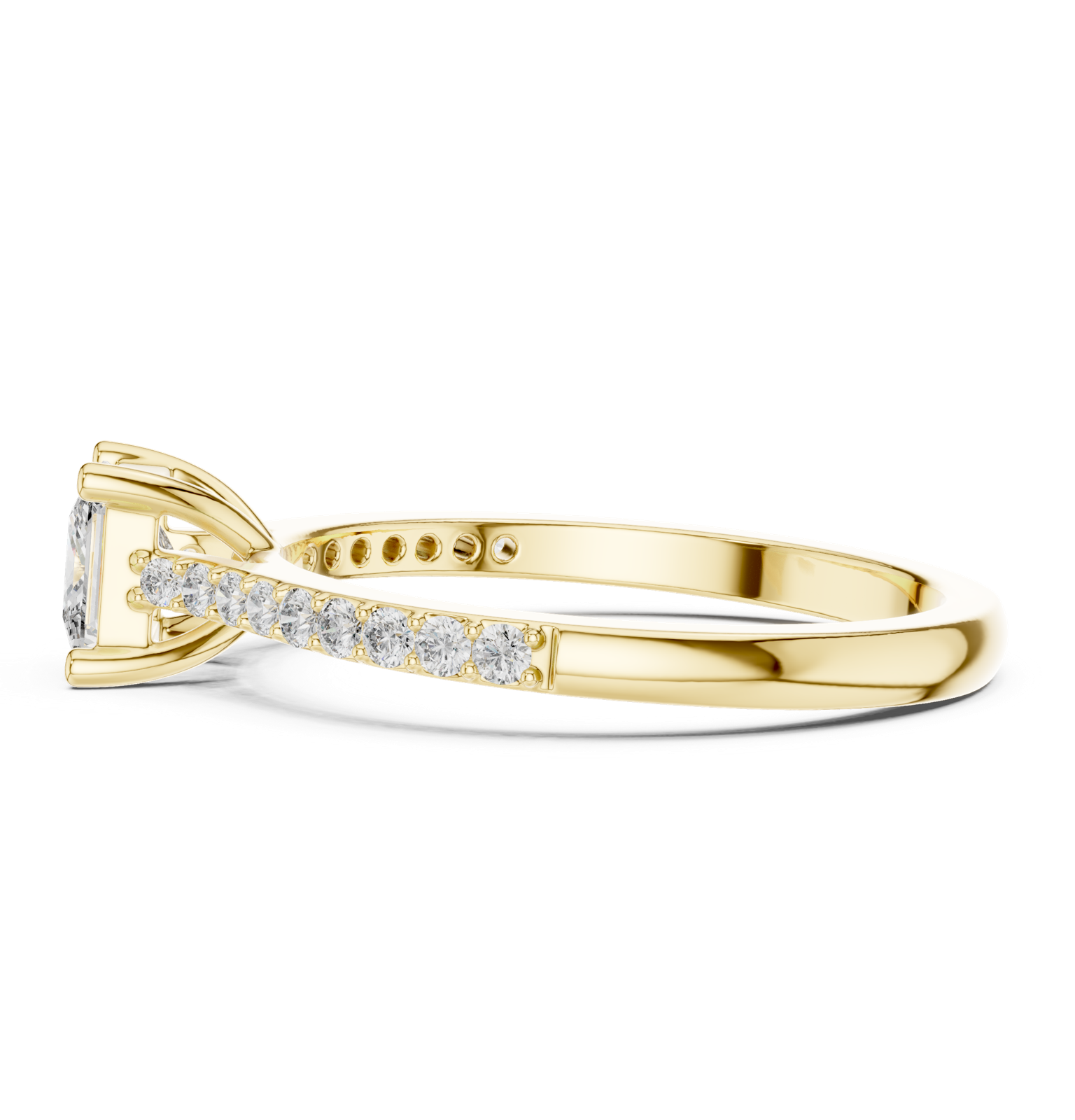 Gold Ring L28-111, Yellow Gold, view 3