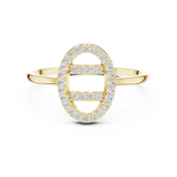 Gold Ring DR-6316, Yellow Gold, view 4