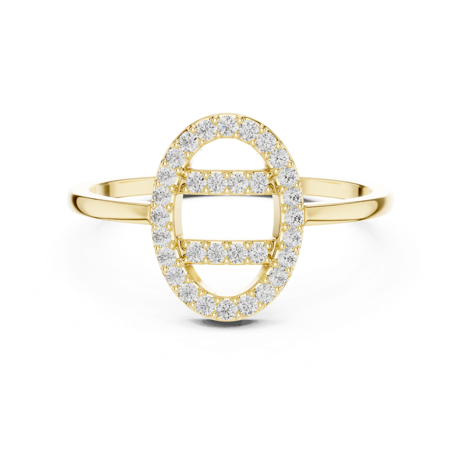Gold Ring DR-6316, Yellow Gold, view 4