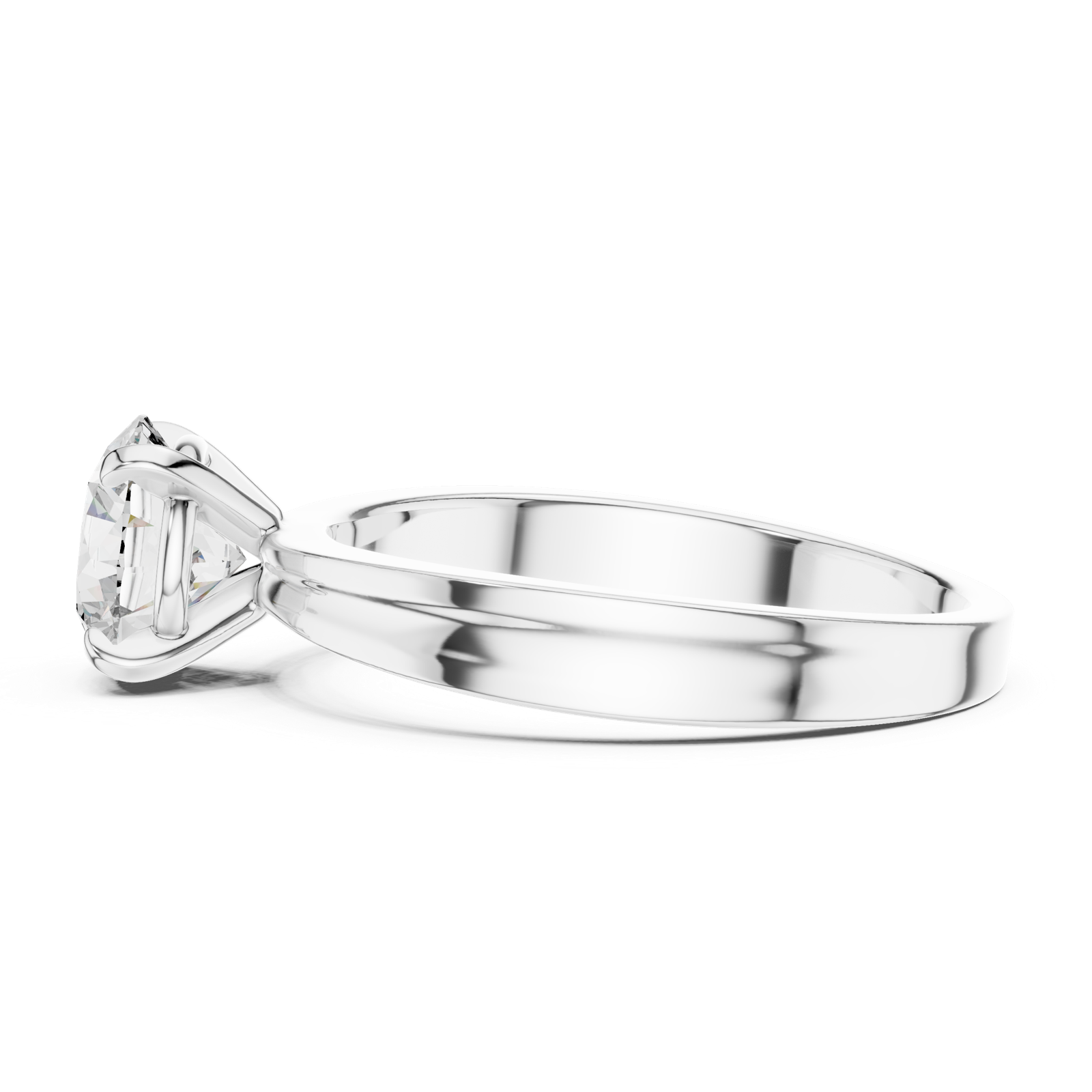 Gold Ring LR-0004, White Gold, view 3