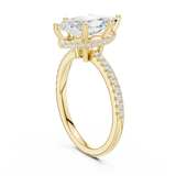 Gold Ring DDLR-177, Marquise center stone, Yellow Gold, view 1
