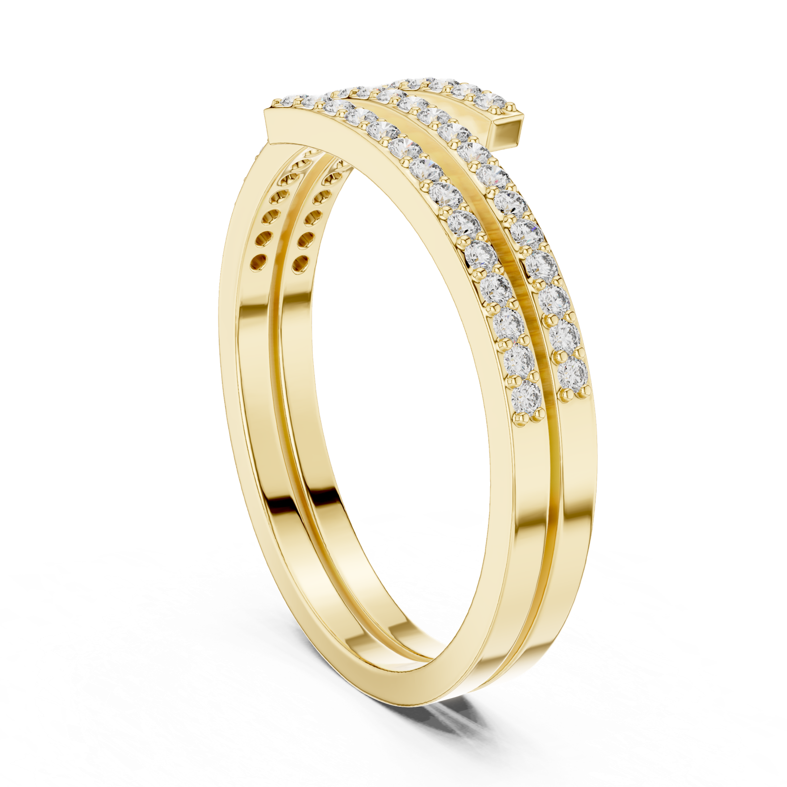 Gold Ring DR-6311, Yellow Gold, view 1